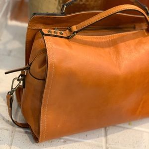 Vintage Havana Leather Purse